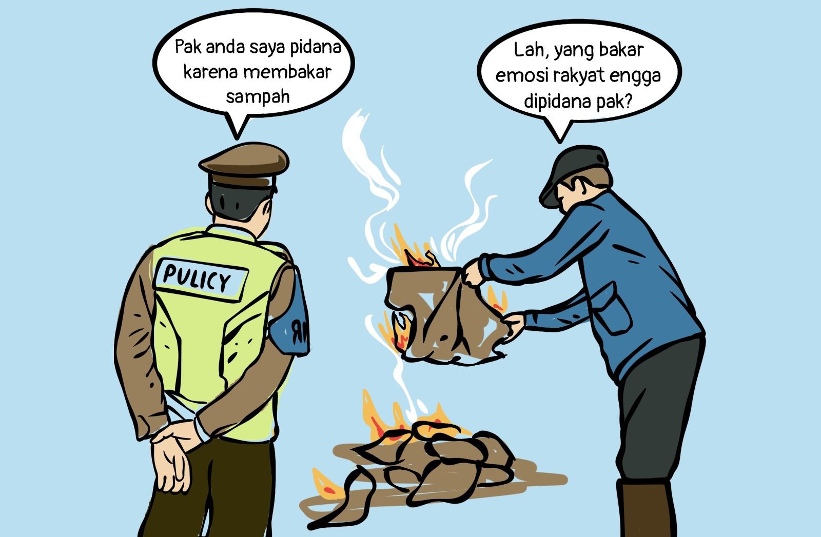 HATI-HATI! BAKAR SAMPAH SEMBARANGAN BISA DIHUKUM PIDANA LOH! - Klikhukum.id